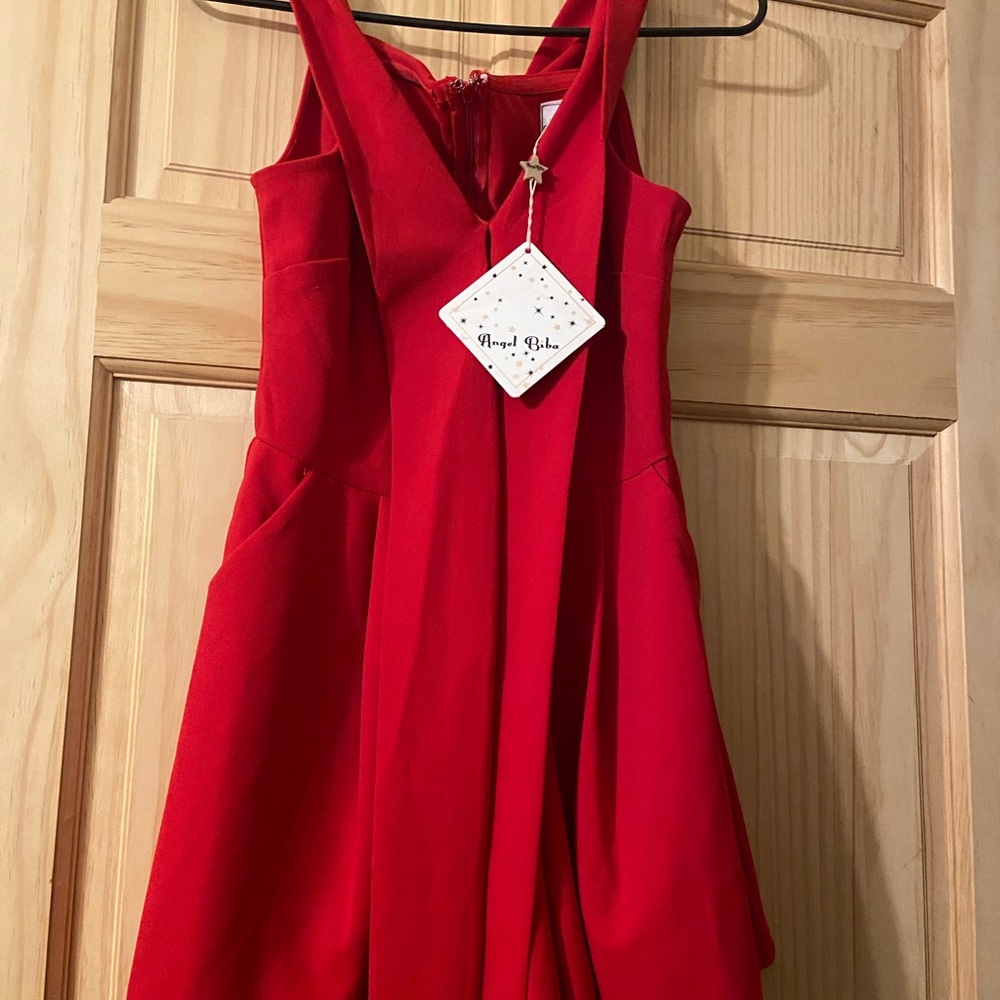 Red short romper